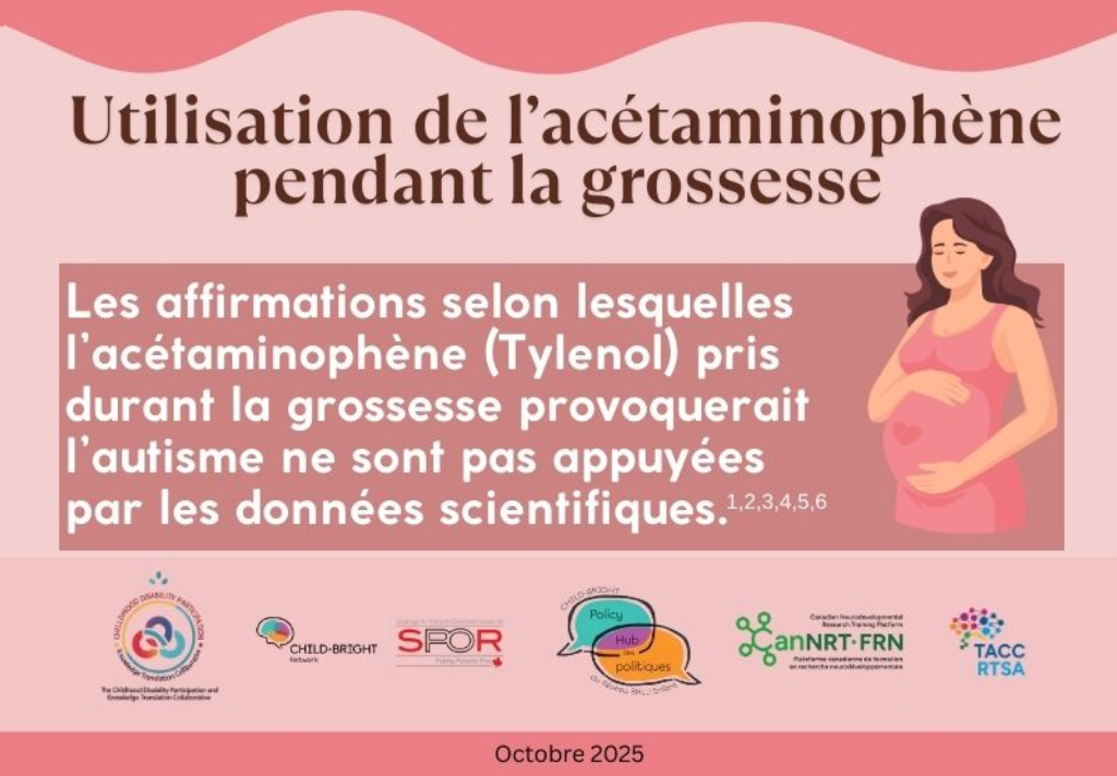 Nouvelle ressource : Utilisation de l’acétaminophène pendant la grossesse
